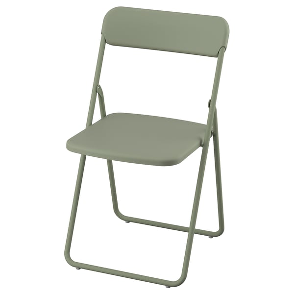 Groene VIHALS vouwstoel, metaal & plastic, modern design.