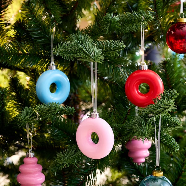 VINTERFINT Boomversiering, gemengde kleuren, 7 cm