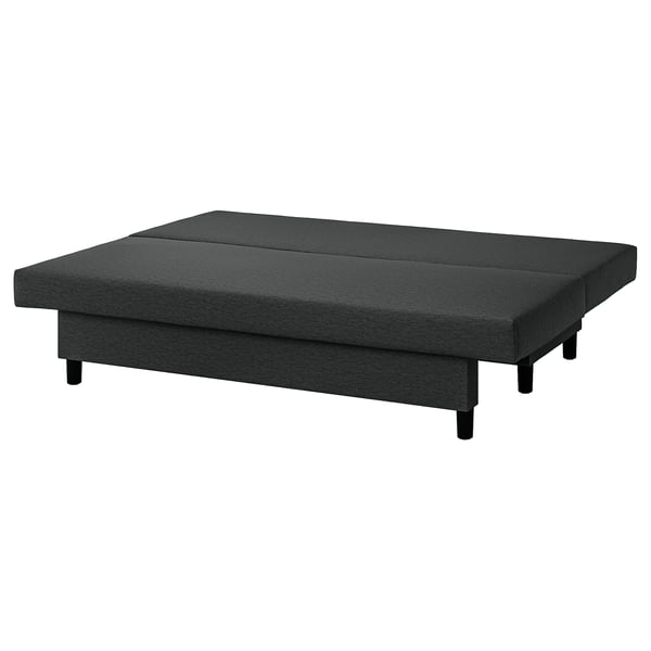 ÄLVDALEN أريكة-سرير 3 مقاعد, Knisa رمادي غامق