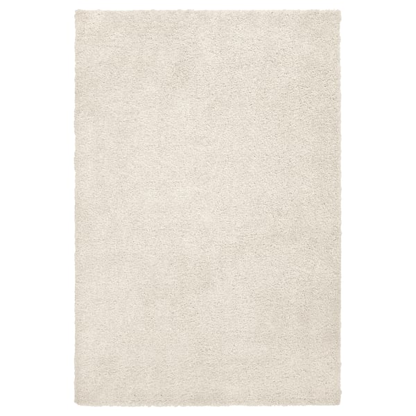 ÄRENDE سجادة، وبر طويل, أبيض-عاجي, 200x300 سم