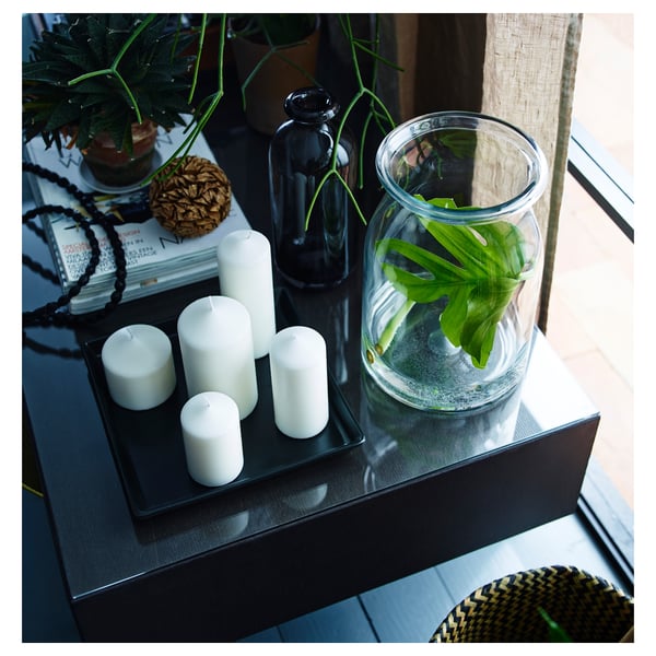 BEGÄRLIG مزهرية, زجاج شفاف, 29 سم