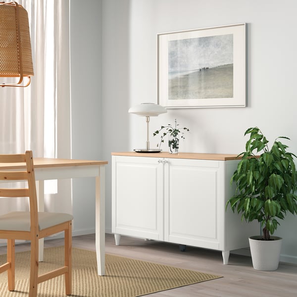 BESTÅ لوح تكسي علوي., قشرة سنديان, 120x42 سم