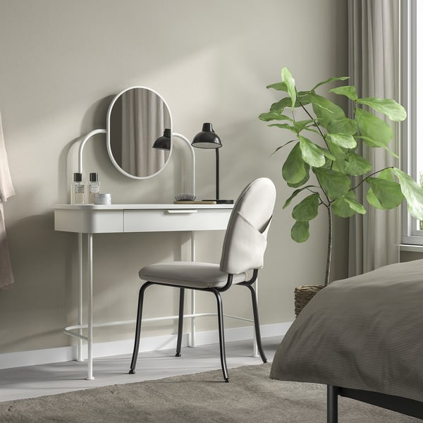 GRÅFJÄLLET طاولة زينة, أبيض, 100x42 سم