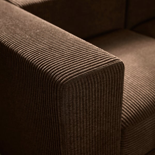 JÄTTEBO وحدة كنب ٤,٥ مقاعد, Samsala بني غامق