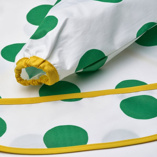 KLADDIG صدرية طفل, أبيض/أخضر