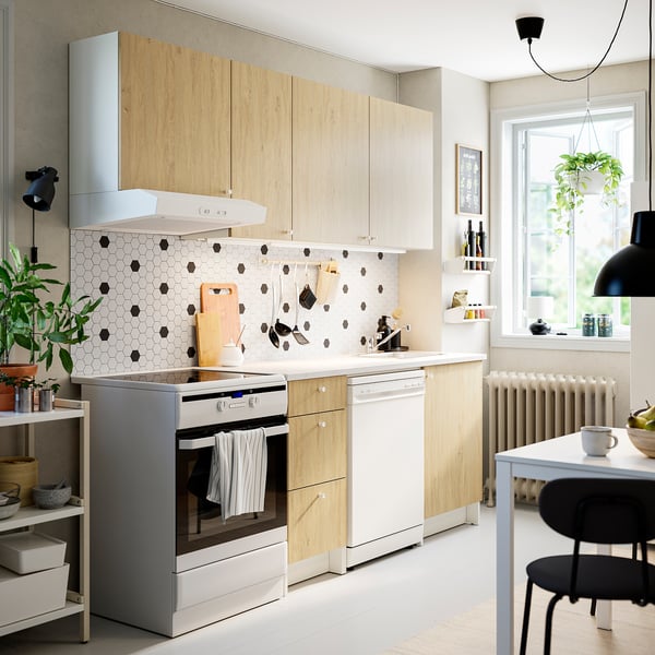 KNOXHULT مطبخ, شكل السنديان, 220x61x220 سم