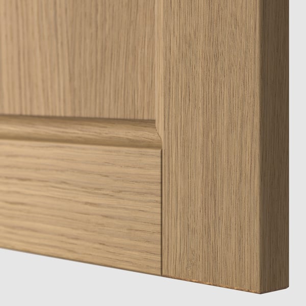 METOD / MAXIMERA خزانة قاعدة 2 واجهة/2 أدراج علوية, أبيض/Vedhamn سنديان, 60x60 سم