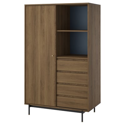 RÅDMANSÖ خزانة ملابس, بني شكل خشب الجوز, 118x64x190 سم