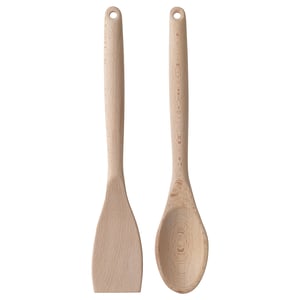 RÖRT طقم أدوات مطبخ قطعتين, زان