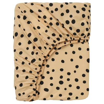SANDLÖPARE شرشف بمطاط, بني فاتح/نقش الفهد, ‎90x200 سم‏
