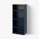 SKRUVBY مكتبة, أسود-أزرق, 60x140 سم