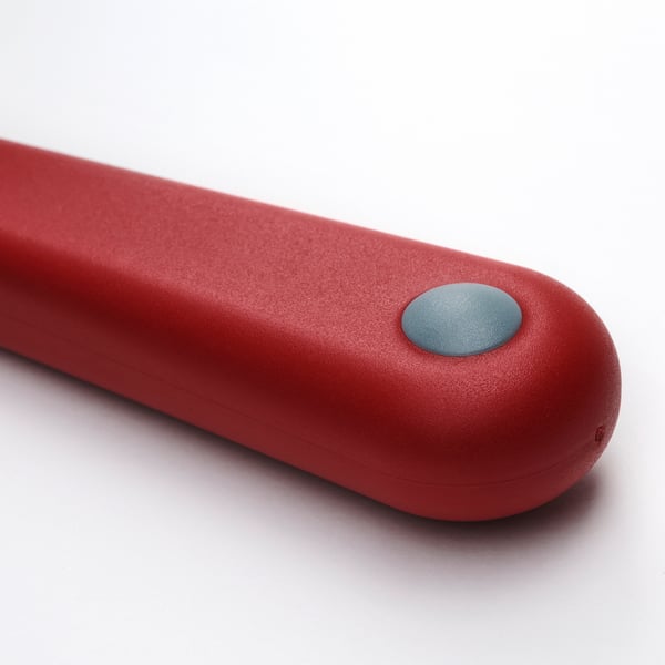 SMÅBIT طقم سكاكين 2 قطعة, تركواز فاتح/أحمر فاتح