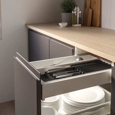 UPPDATERA رف سكاكين, فحمي, ‎20x50 سم‏