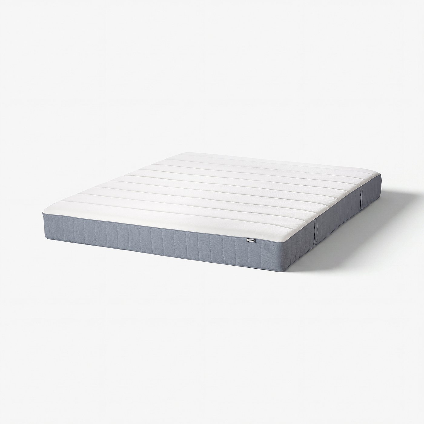 VESTERÖY مرتبة بنوابض مغلّفة, متين./أزرق فاتح, ‎140x200 سم‏