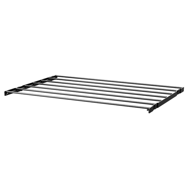 BOAXEL black metal drying rack, rectangular, modern design.