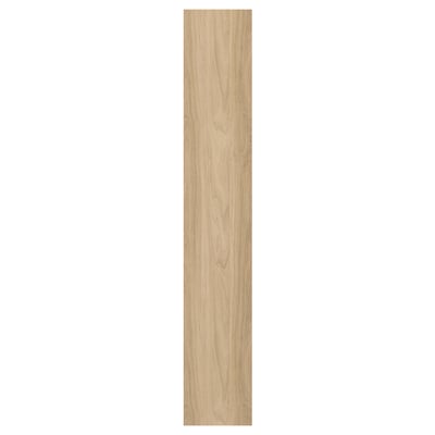 A vertical ENHET cabinet panel in a light wood finish with a smooth, foil surface.