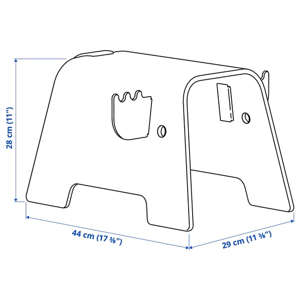 Illustration with measurements for the product: GREJSIMOJS.