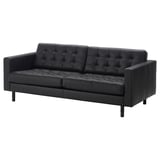 LANDSKRONA Three-seat sofa frame, Grann/Bomstad black