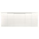 SKYTTA white modern sliding door unit, minimalist design with aluminium frame and fiberboard panels.