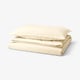 ÄNGSLILJA duvet set, natural white, soft cotton, rectangular, simple design with press-stud and envelope closures.