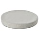 A grey, circular memory foam chair pad named åkervind with non-slip backing and a washable cover.
