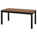 ÅLHULT Table, black/brown, 66 7/8x31 1/2 "
