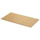 ÅLSKEN wooden countertop in natural finish with smooth surface, rectangular shape. It a thick bamboo veneer for durability and natural aesthetic.