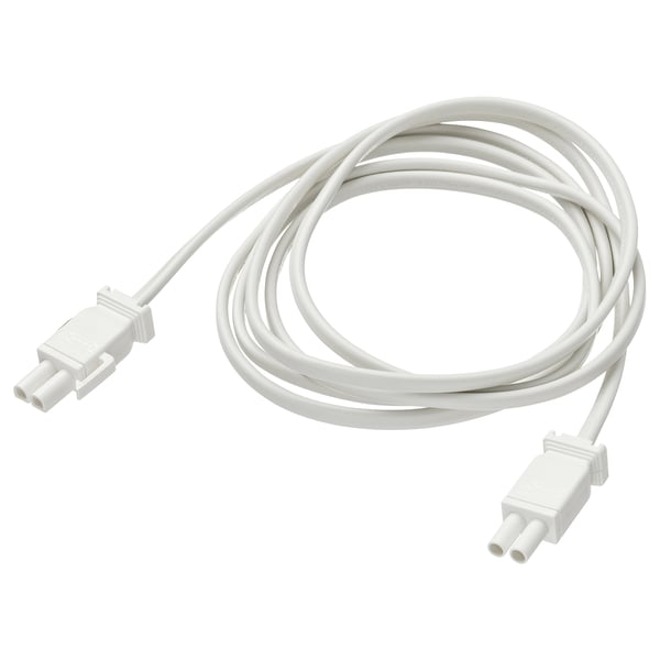A white ANSLUTA cable with plastic coating and connectors for linking multiple lamps to one power source.