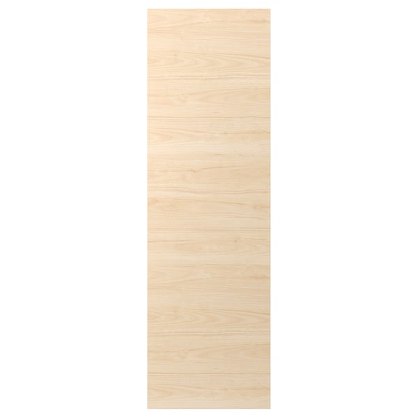 ASKERSUND door panel, light ash wood design, durable melamine surface.