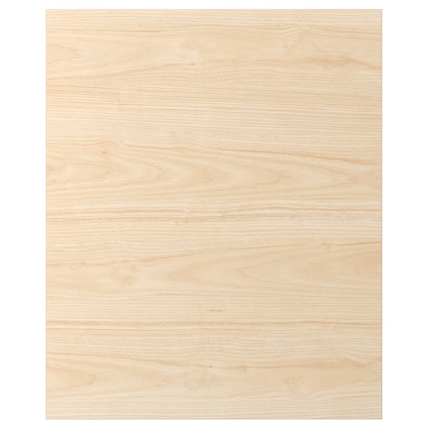 ASKERSUND light ash wood front panel, particleboard core, melamine finish, 25-year guarantee.
