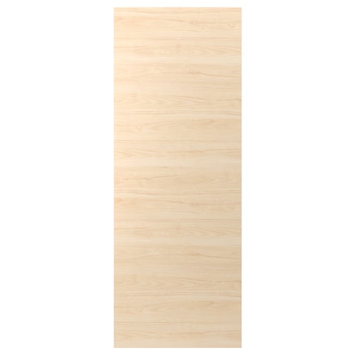 ASKERSUND door, light ash wood, rectangular, smooth.