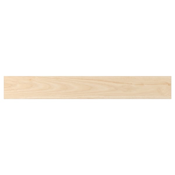 ASKERSUND drawer front in light ash wood finish, sleek and modern design. Made of melamine for durability and easy cleaning.