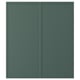 ASPUDDEN 2-p door/corner base cabinet set, dark gray-green, 13x30 "