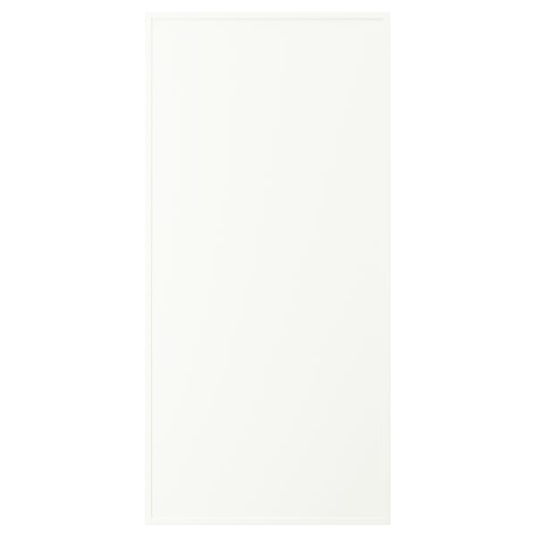 ASPUDDEN storage box, white, plastic and particleboard, rectangular, sleek modern design.