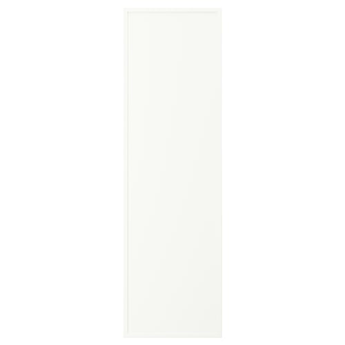 ASPUDDEN, white cabinet, rectangle shape, flat surface, made of particleboard and fibreboard, minimalist design.