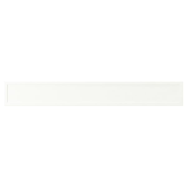 ASPUDDEN: white cabinet with plastic edging and foil, rectangular shape.
