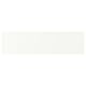 White kitchen cabinet with thin frame, matt finish, rectangular shape.