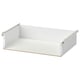 AURDAL white storage drawer, metal & fiberboard, rectangular, plain design.