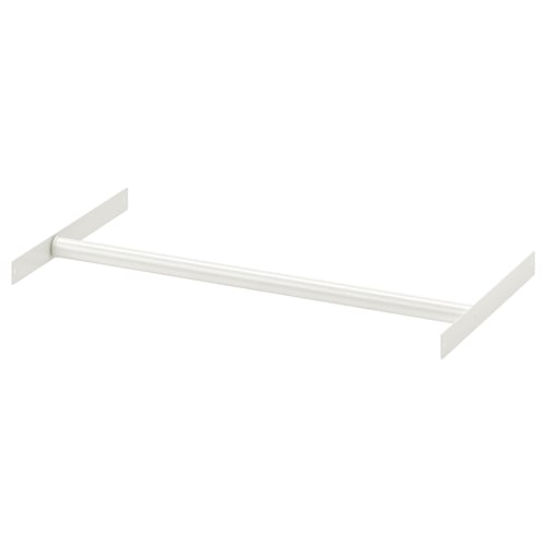 AURDAL white shelf, minimalist square design, fits between panels or walls.
