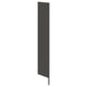 Black AURDAL storage unit, modern, particle board & steel.