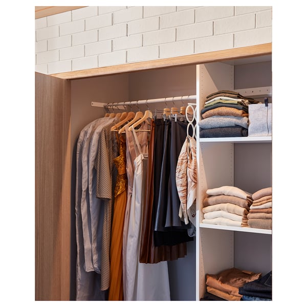 AURDAL Wardrobe combination, white, 68 1/2-94 1/2x15 3/4x87 "