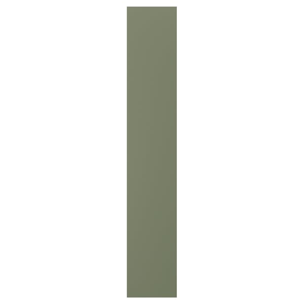 AXSTAD: green kitchen cover panel. Matte finish. Rectangular shape.