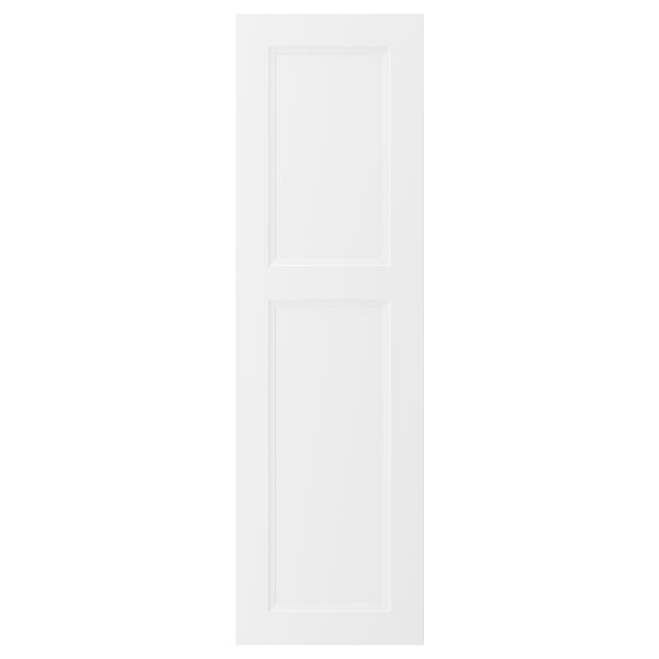 A white AXSTAD kitchen cabinet door with a smooth, modern design featuring recessed panels.