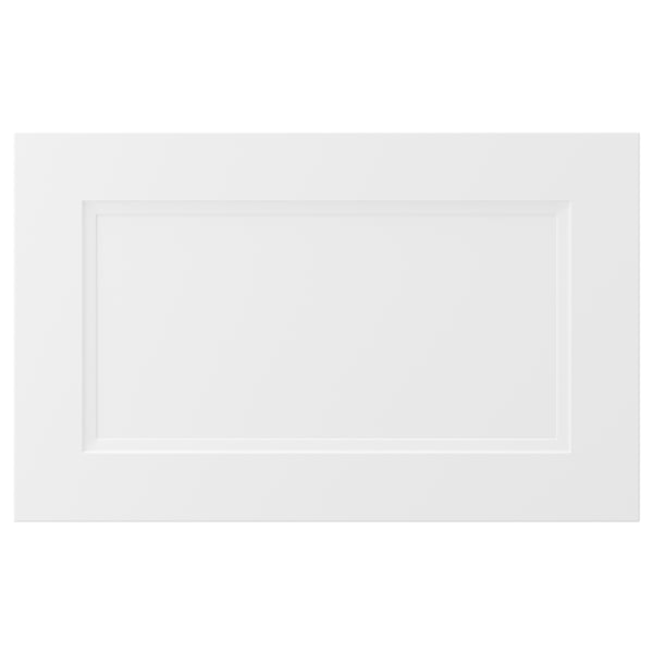 AXSTAD white drawer, matt finish, inset panel, soft lines, durable plastic foil.