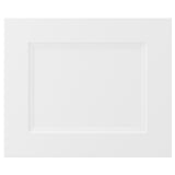 AXSTAD white drawer, matt finish, soft lines, inset panel, fiberboard back, plastic foil front.