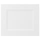 AXSTAD white drawer, matt finish, soft lines, inset panel, fiberboard back, plastic foil front.