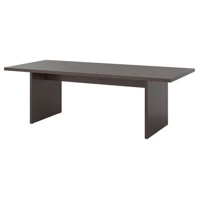 BERGSHYTTAN Table, dark brown ash veneer, 94 1/2x36 5/8 "