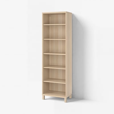 BESTÅ Cabinet, white stained oak effect, 23 5/8x15 3/4x79 1/2 "