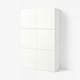 BESTÅ Storage combination with doors, white/Förvaltare white, 47 1/4x16 1/2x76 "