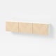 BESTÅ Wall-mounted cabinet combination, white/Hedeviken ash veneer, 70 7/8x8 5/8x15 "